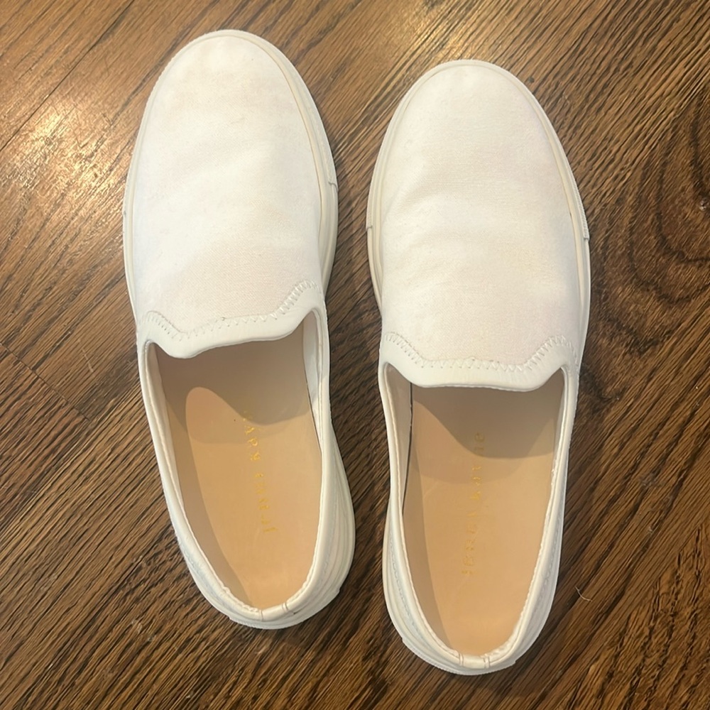 Jenni Kayne OffWhite Canvas SlipOn Slide Sneaker In Cream Sz EU36/US 5.5-6 NWOB